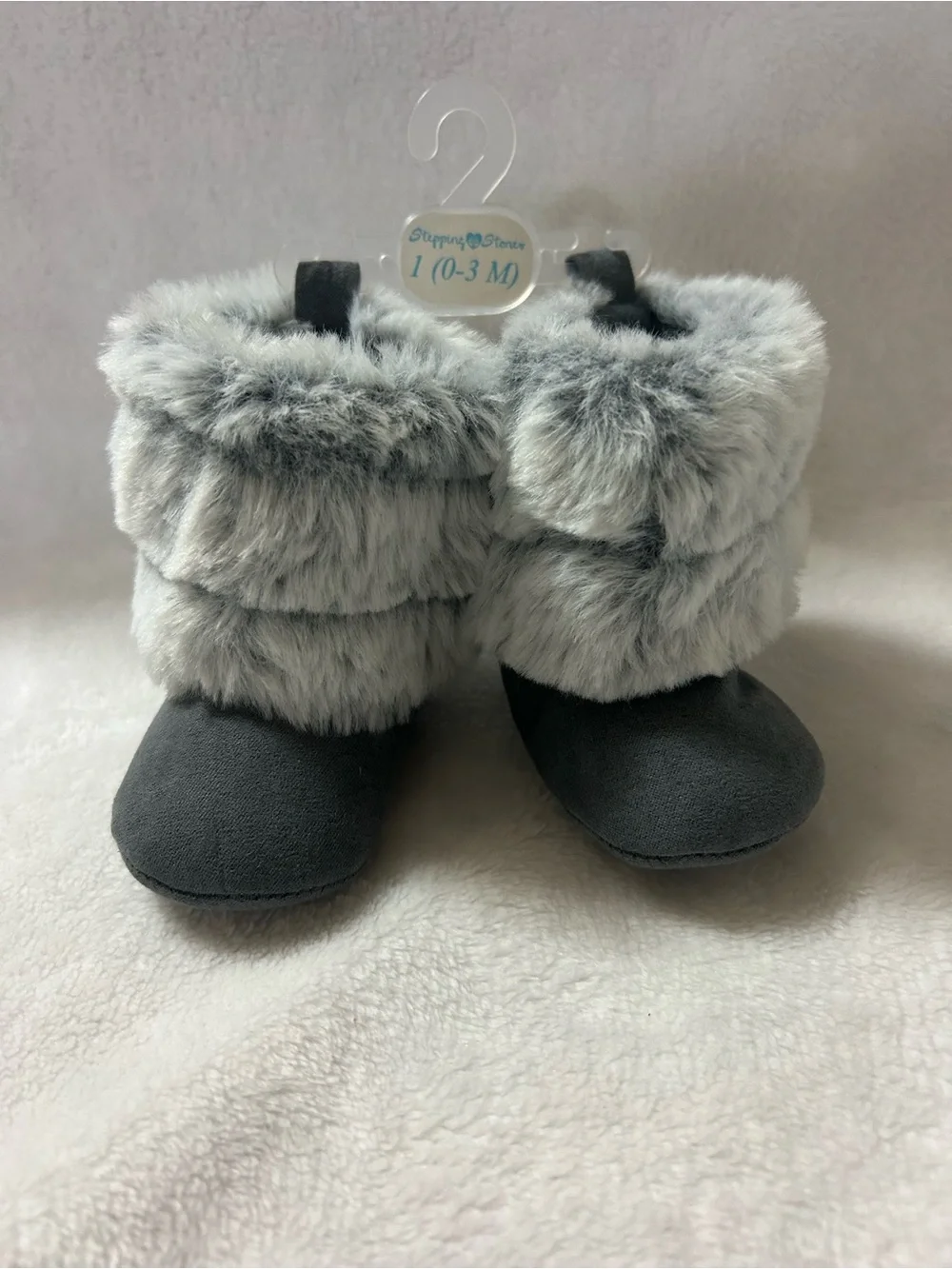 Stepping Stone Baby Faux Fur Boots 0-3 months